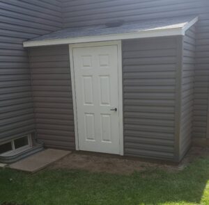4 x 10 Vinyl Single Slope Shed