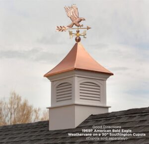 American Bald Eagle Polished Weathervane