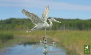Blue Heron Blue Verde Weathervane