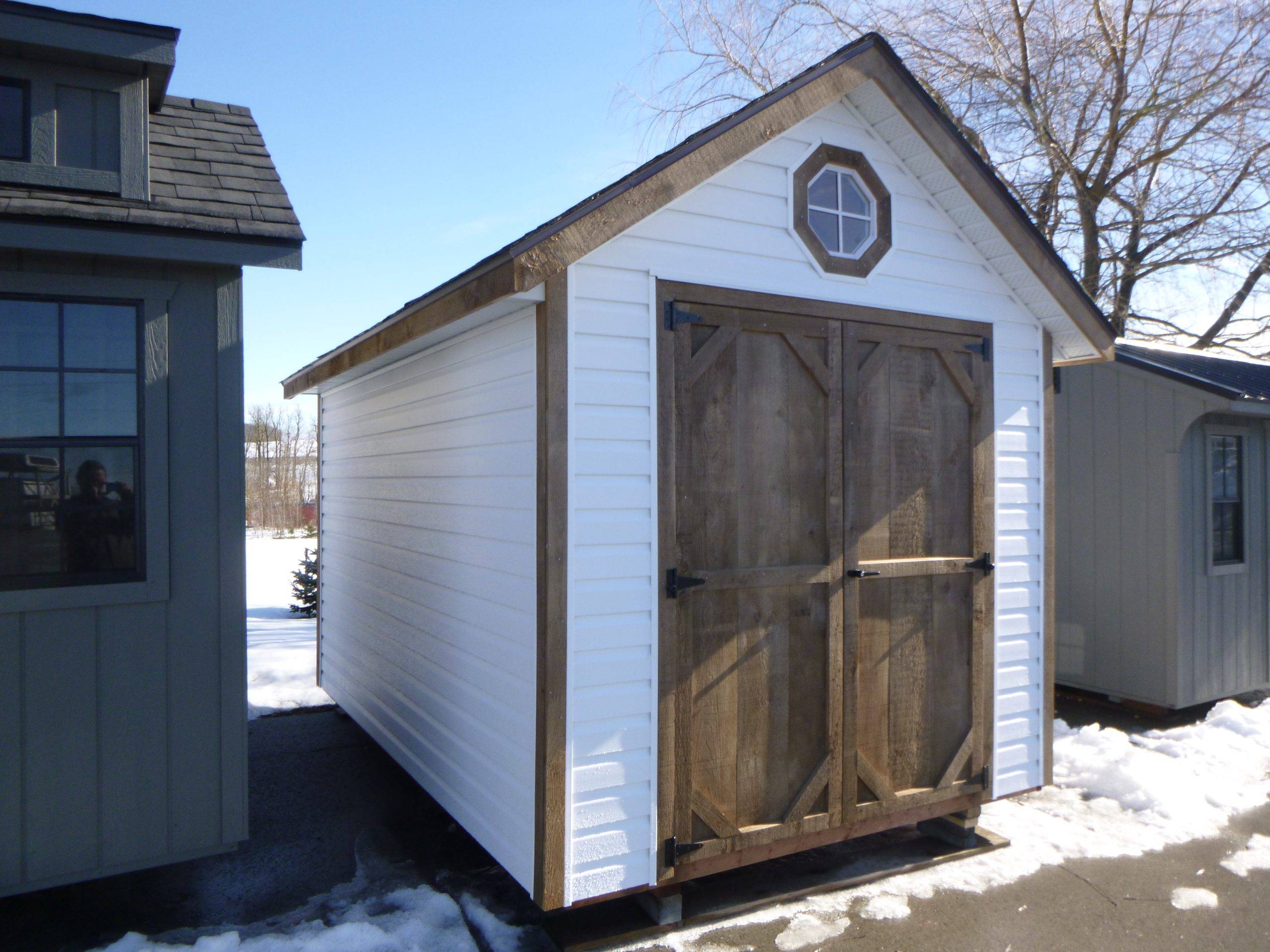 8 x 12 Vinyl Chalet Storage Shed - Image 4