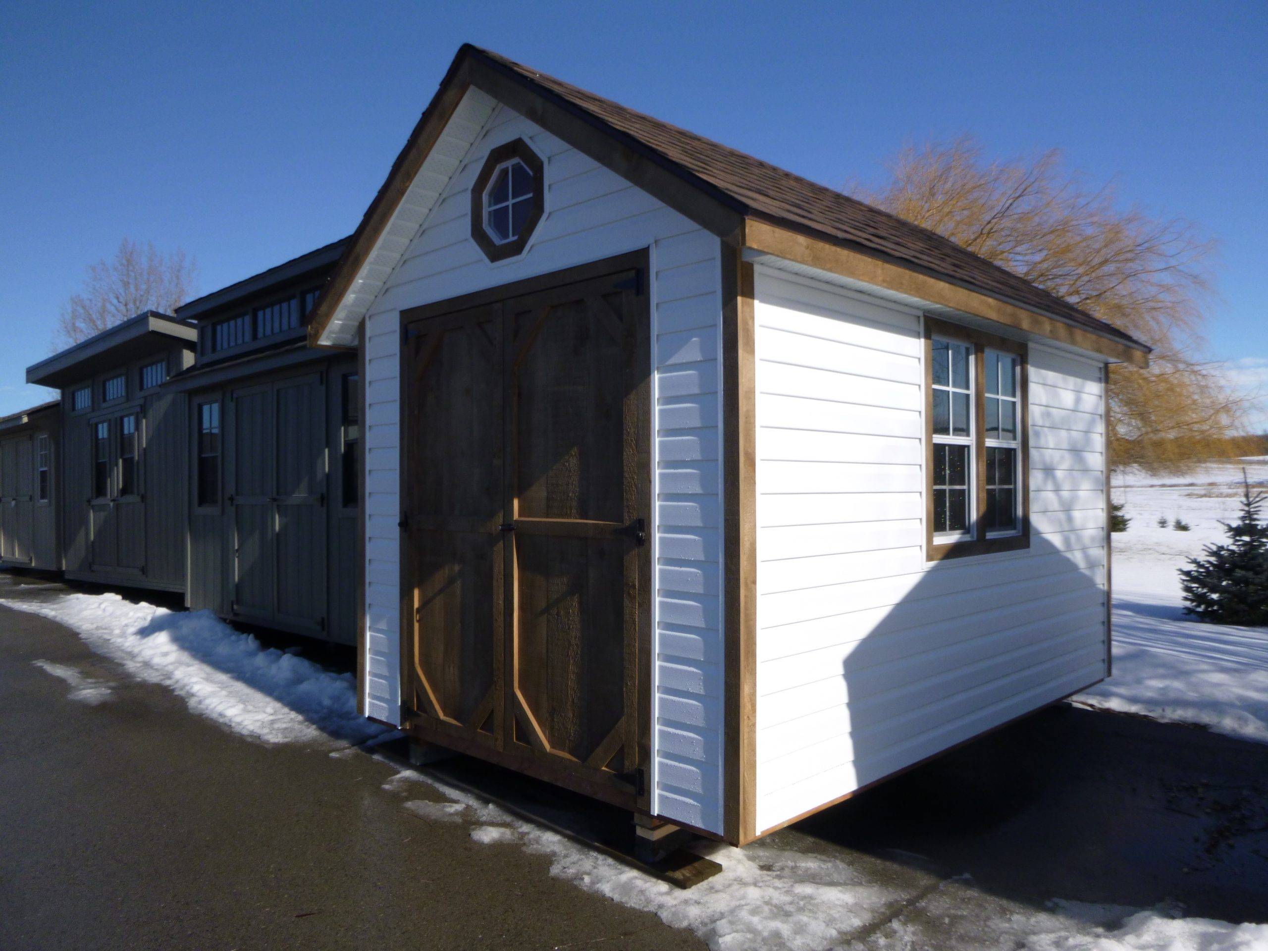 8 x 12 Vinyl Chalet Storage Shed - Image 5