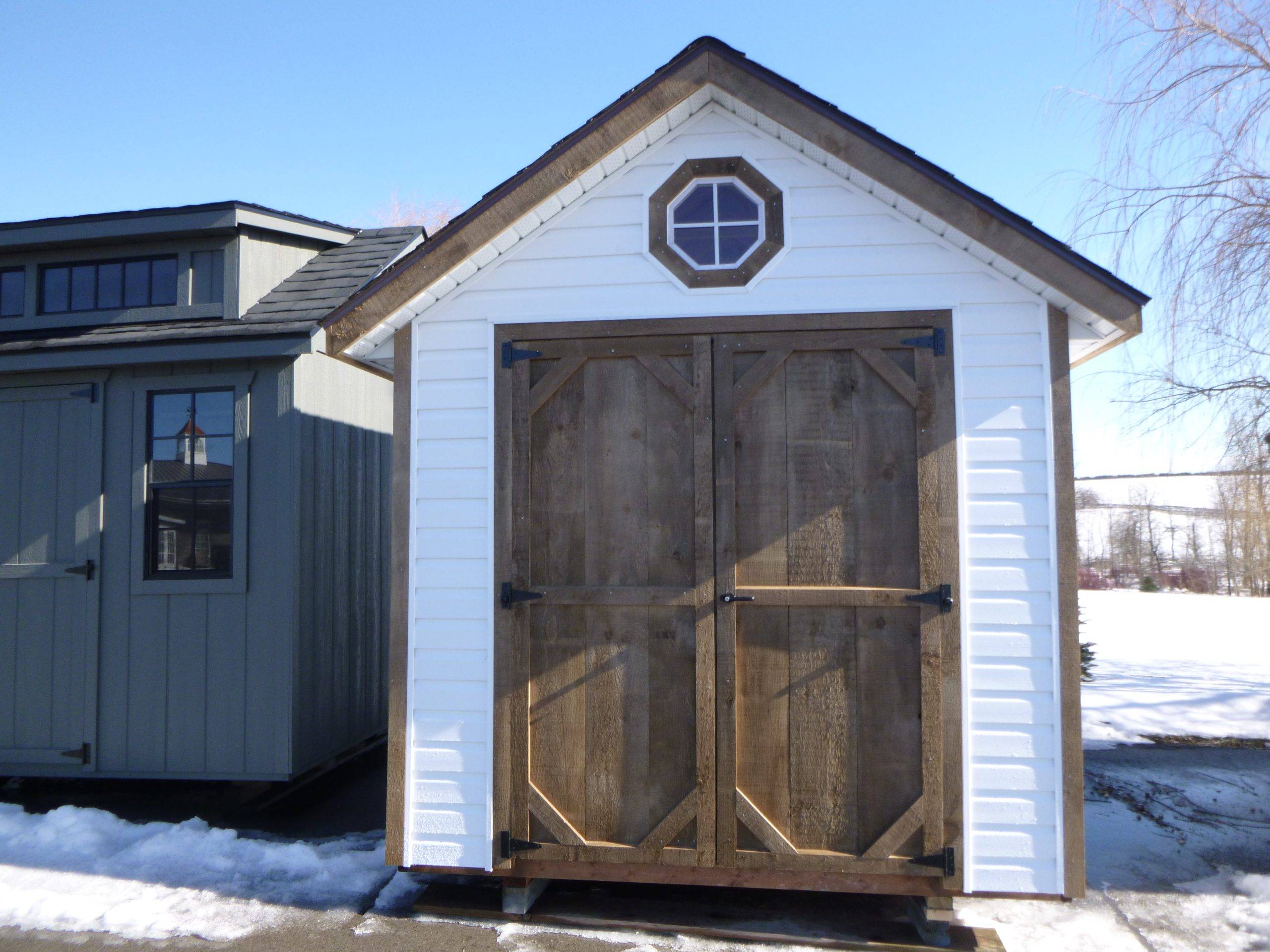 8 x 12 Vinyl Chalet Storage Shed - Image 6
