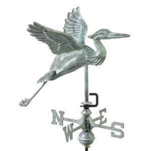 Cottage Blue Heron Blue Verde Weathervane