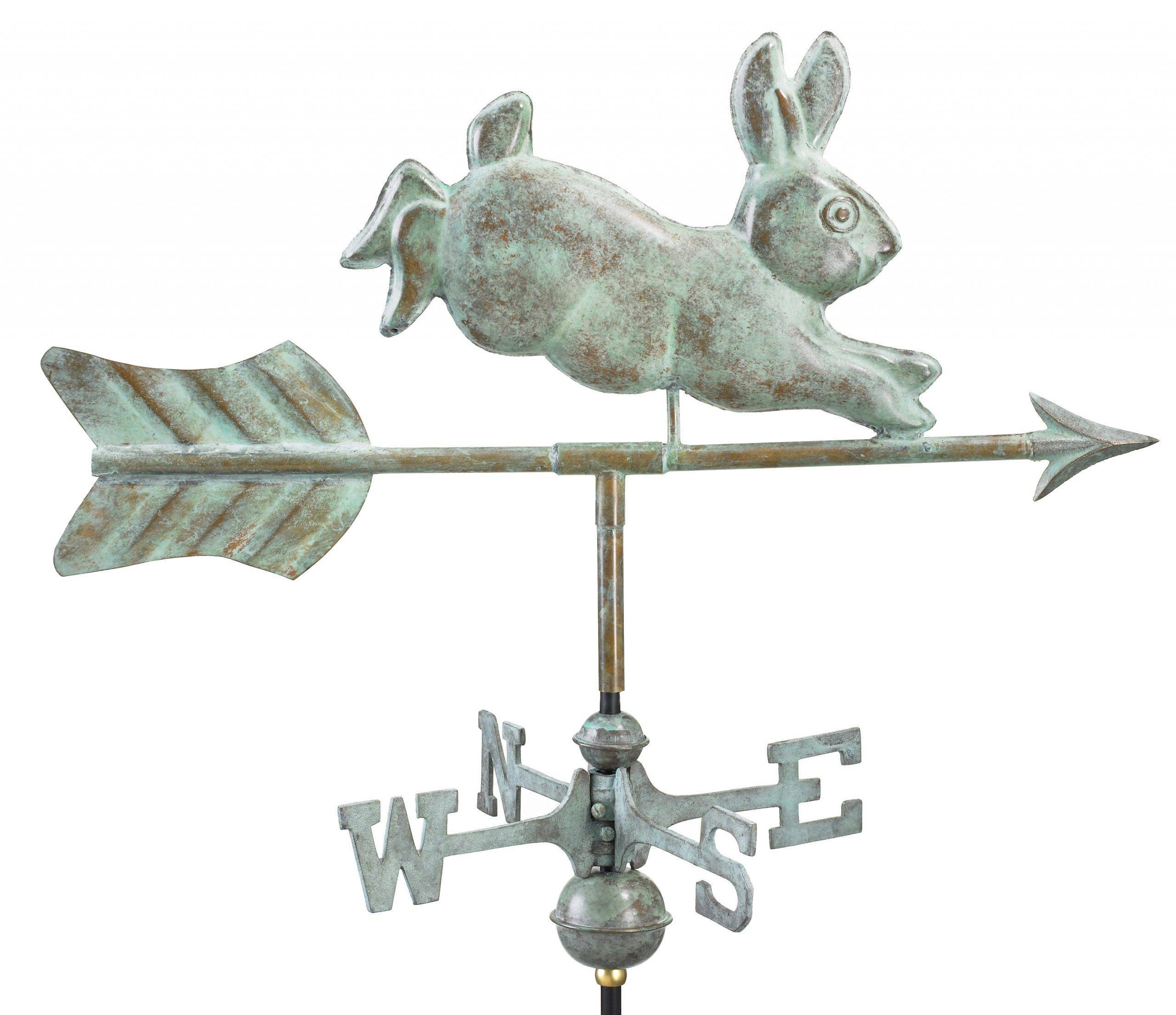 Cottage Rabbit Polished Weathervane - Image 6