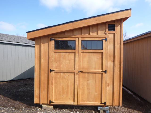 8 x 12 Pine Board & Baton Single Slope Shed - Image 2