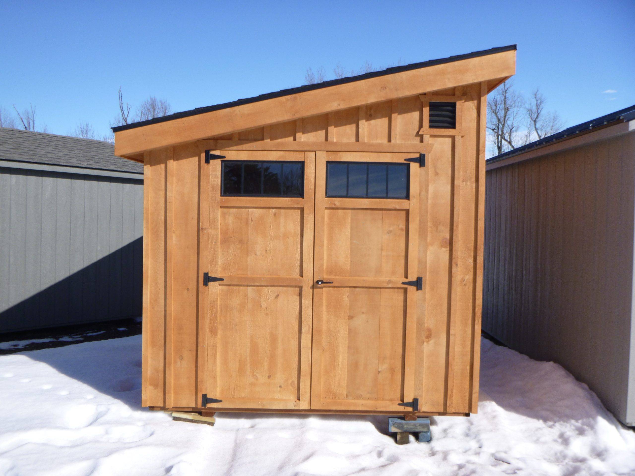 8 x 12 Pine Board & Baton Single Slope Shed - Image 5