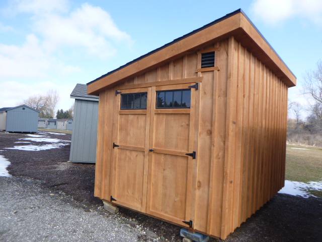 8 x 12 Pine Board & Baton Single Slope Shed - Image 3