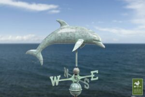 Dolphin Blue Verde Weathervane