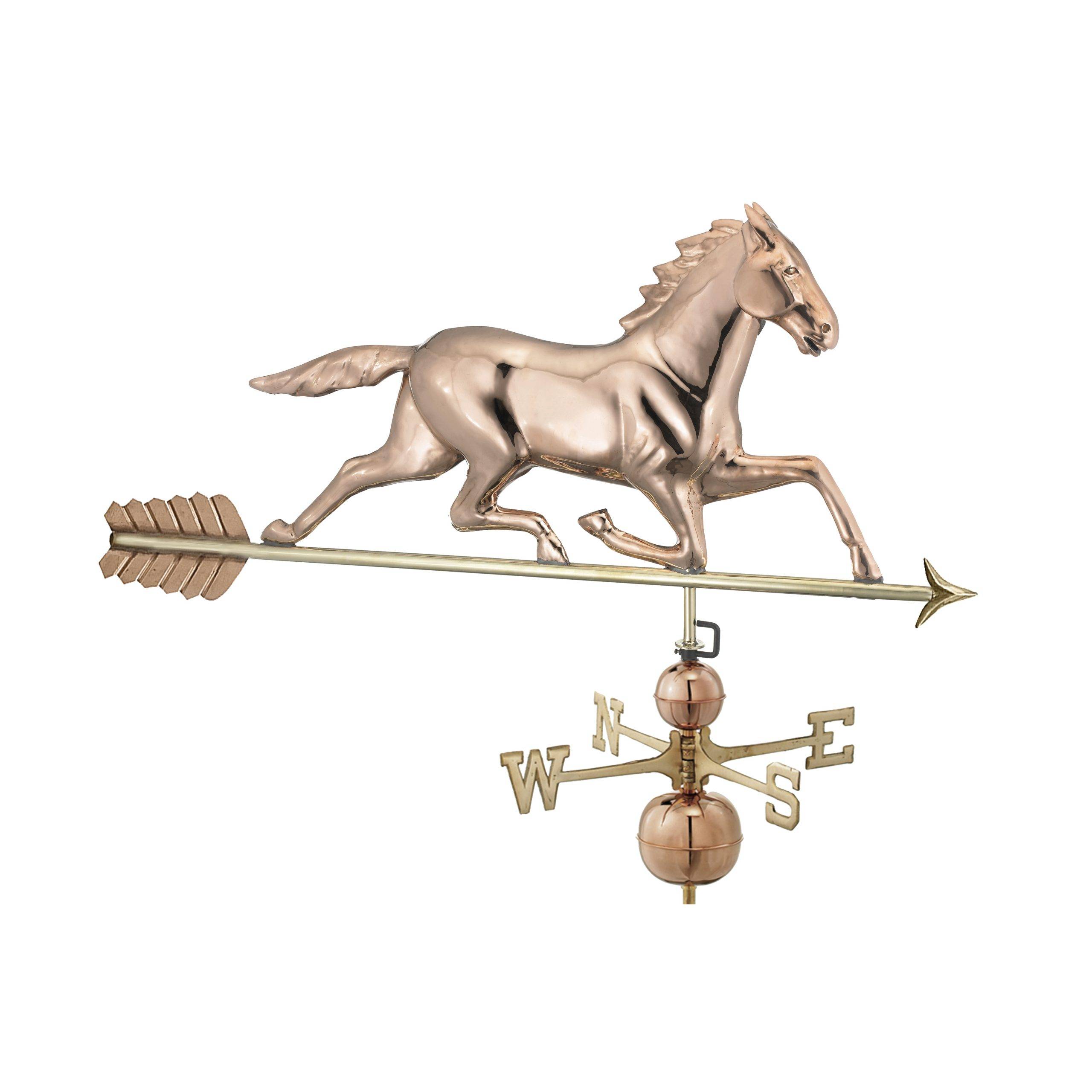 Extra Large Horse Polished Weathervane - Image 2