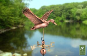 Flying Duck Polished Weathervane