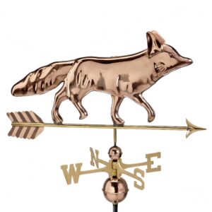 Fox with Arrow Polished Weathervane
