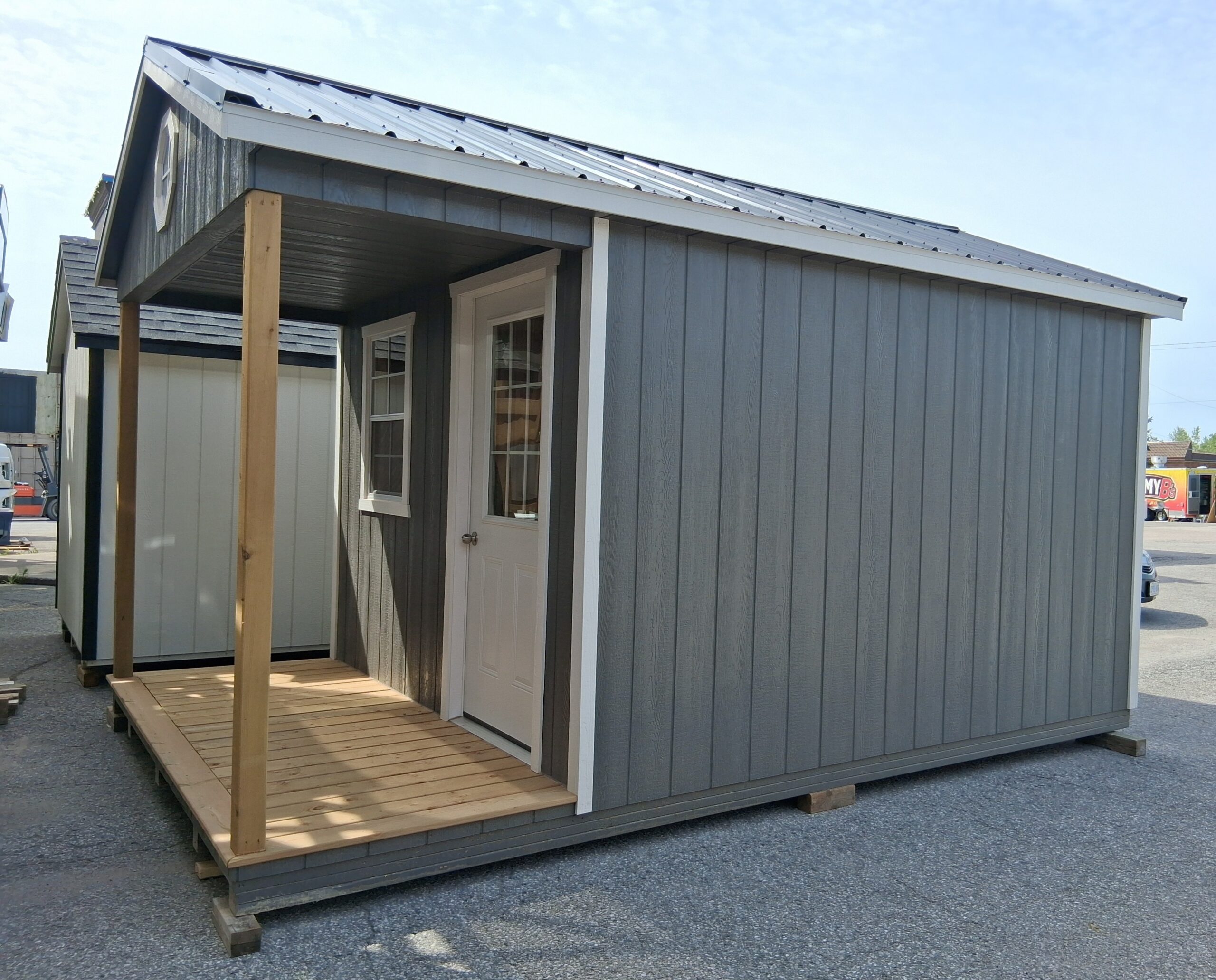 10 x 12 Garden Gable Storage Shed with 4' Porch