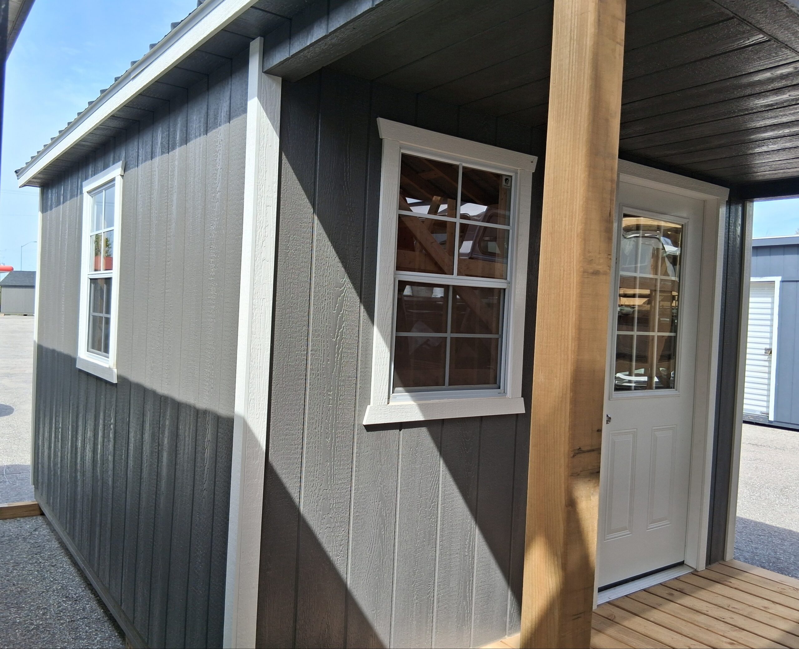 10 x 12 Garden Gable Storage Shed with 4' Porch - Image 3