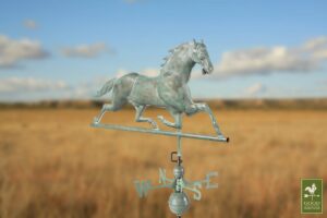 Horse Blue Verde Copper Weathervane