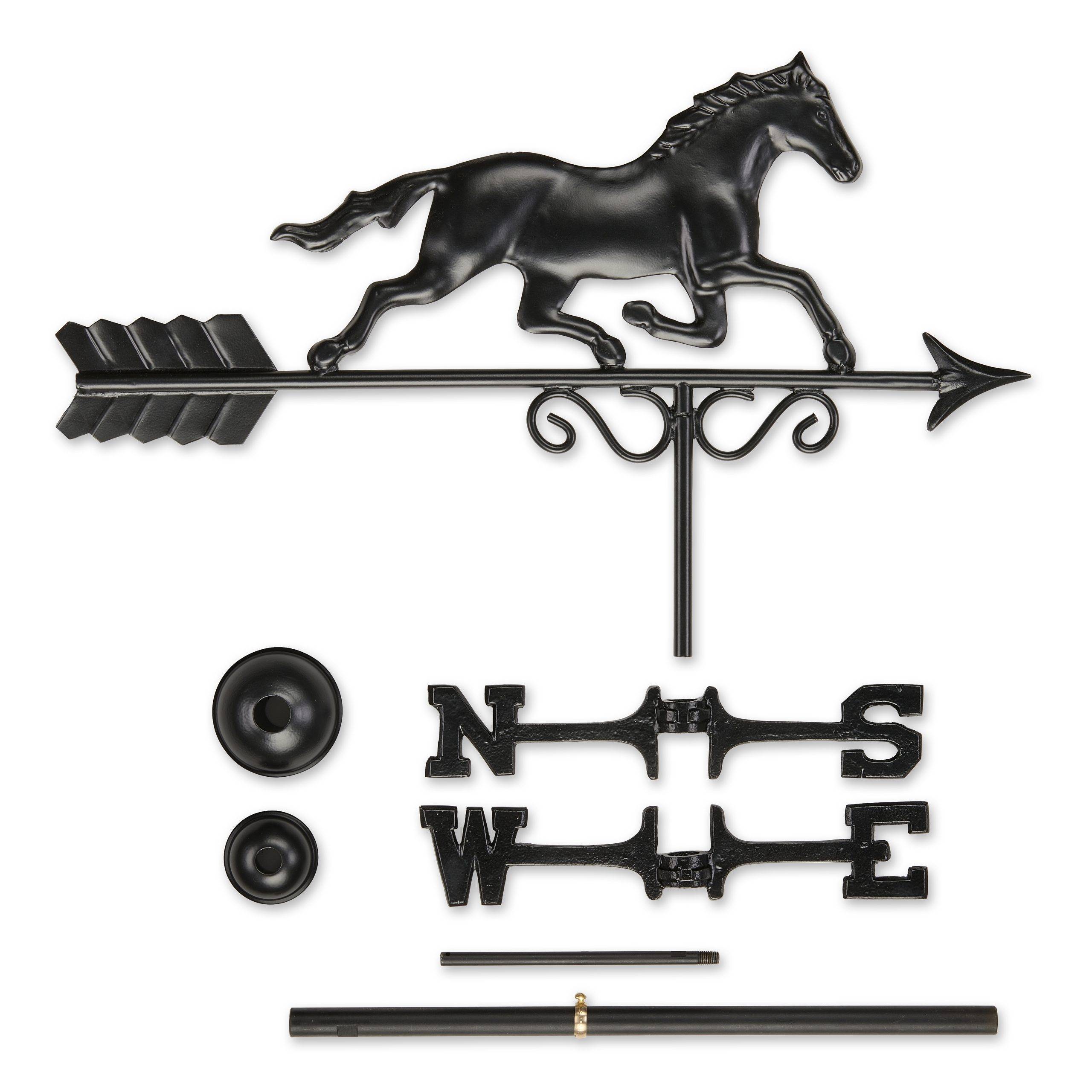Black Stallion Aluminum Weathervane - Image 3