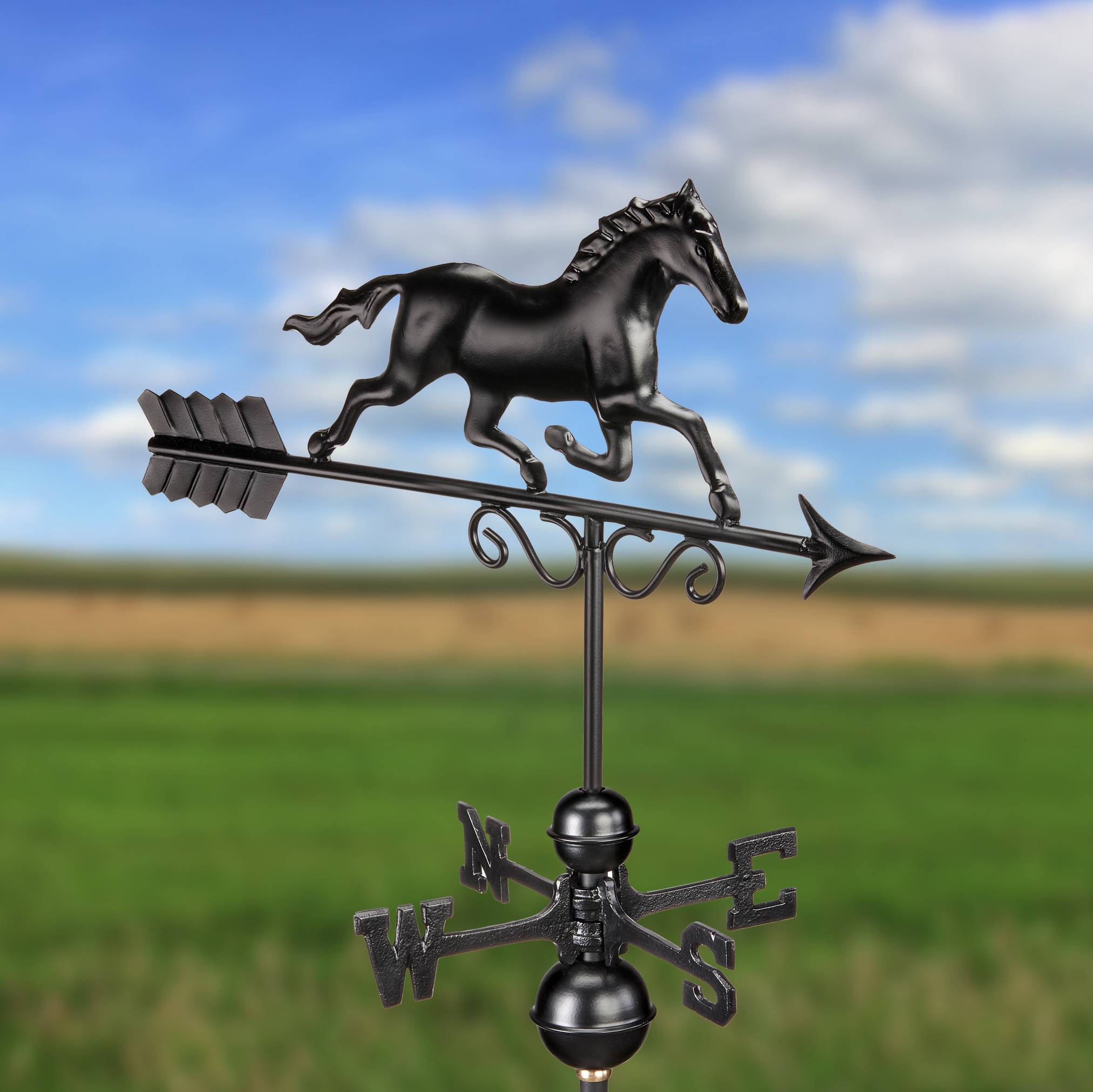 Black Stallion Aluminum Weathervane