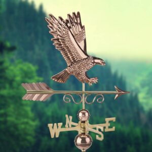 Majestic Eagle Polished Copper Weathervane