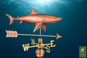 Polished Shark Weathervane