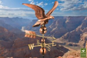 Smithsonian Eagle Polished Copper Weathervane
