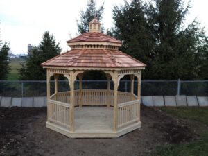 12' Octagon Southern Pine Gazebo