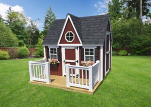 6 x 8 Red Victorian Playhouse