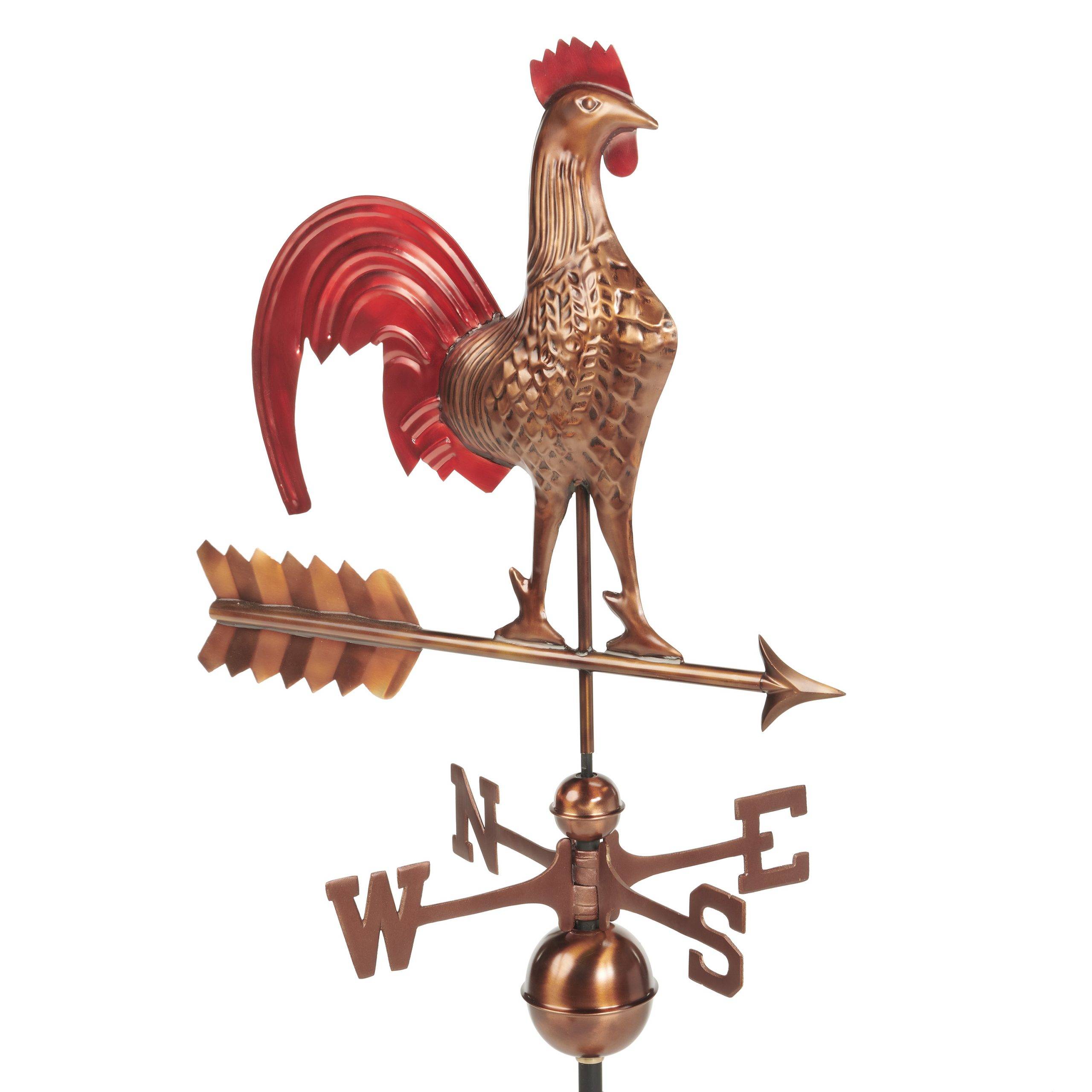 25" Rooster with Red Colors Weathervane - Image 5