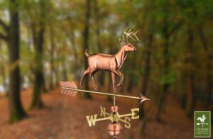 White Tail Buck Polished Weathervane
